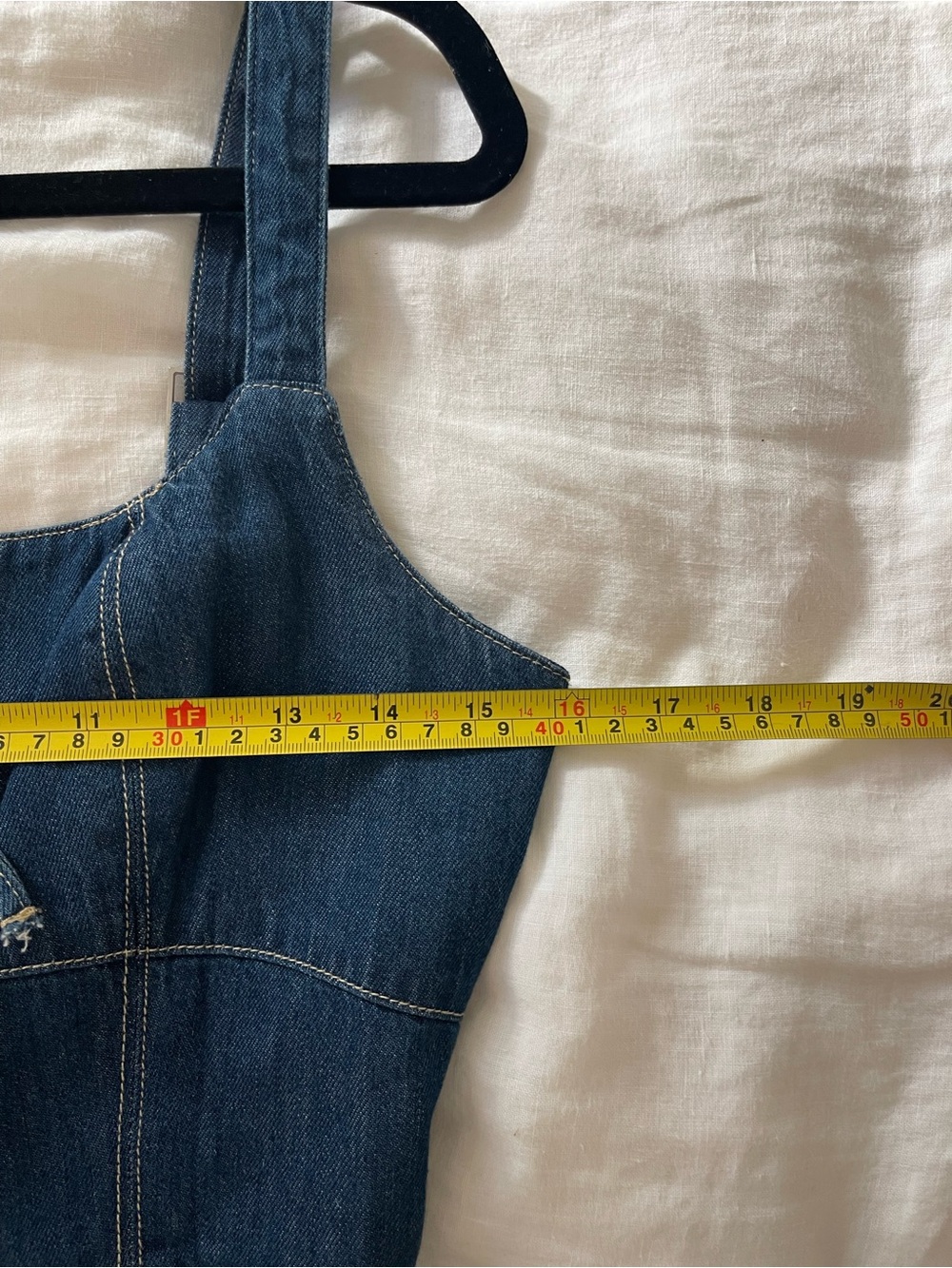 Blu Pepper Denim Lace-Up Bodice Midi Dress - Women size Small - Picture 4 of 6